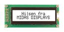 Midas MC21605B6WM-FPTLW-V2 MC21605B6WM-FPTLW-V2 Alphanumeric LCD 16 x 2 Black on White 5V Parallel English Scandinavian Transflective