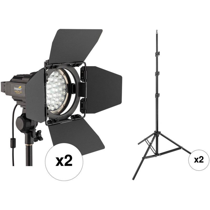 Impact Qualite 2-Light QL-3560 Daylight LED Floodlight Kit