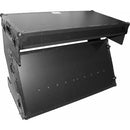 ProX DJ Z-Table MK2 Portable Z-Style DJ Table Flight Case with Handles & Wheels (Black on Black)