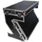 ProX DJ Z-Table MK2 Portable Z-Style DJ Table Flight Case with Handles & Wheels (Black on Black)