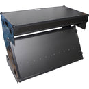 ProX DJ Z-Table MK2 Portable Z-Style DJ Table Flight Case with Handles & Wheels (Silver on Black)