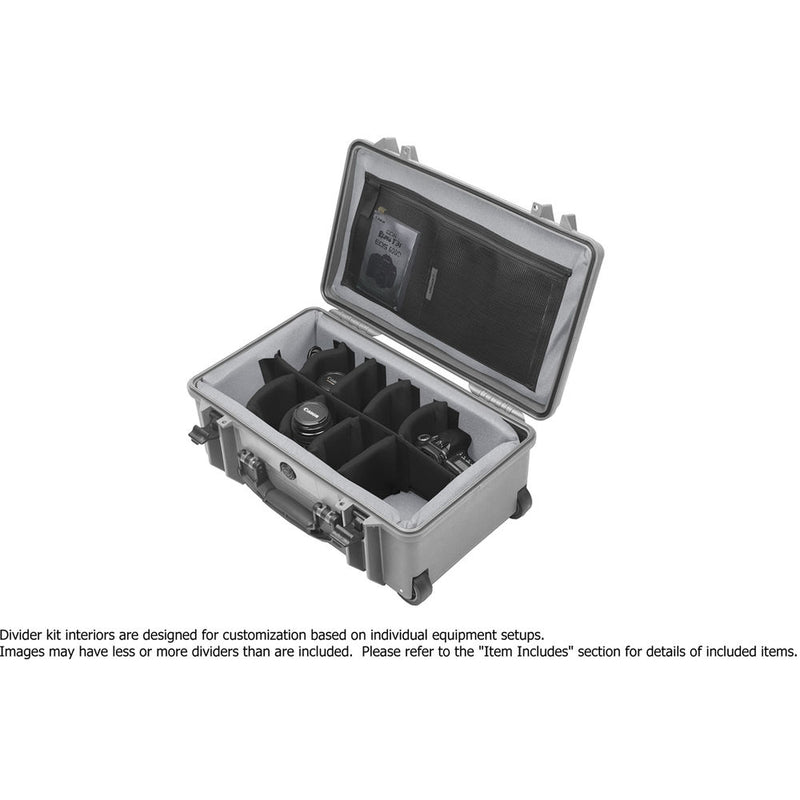 Porta Brace PB-2550 Hard Case with Divider Kit (Silver Platinum)