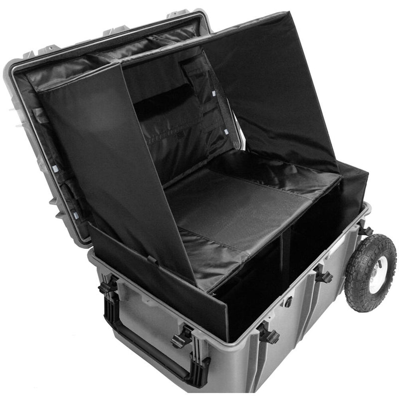 Porta Brace PB-2850TBHORX Trunk-Style Vault Hard Case (Silver Platinum)