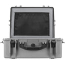 Porta Brace Large Hard Case with Custom Padded Divider Kit (Silver Platinum)