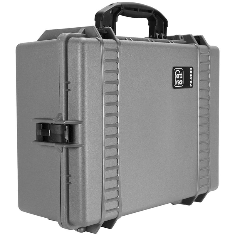 Porta Brace Large Hard Case with Custom Padded Divider Kit (Silver Platinum)