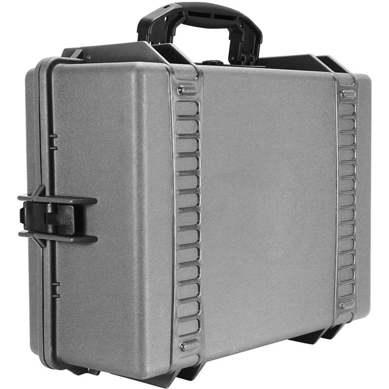 Porta Brace Large Hard Case with Custom Padded Divider Kit (Silver Platinum)