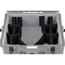 Porta Brace Vault Hard Case with Off-Road Wheels and Divider Kit (Platinum)