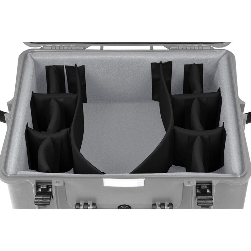 Porta Brace Vault Hard Case with Off-Road Wheels and Divider Kit (Platinum)