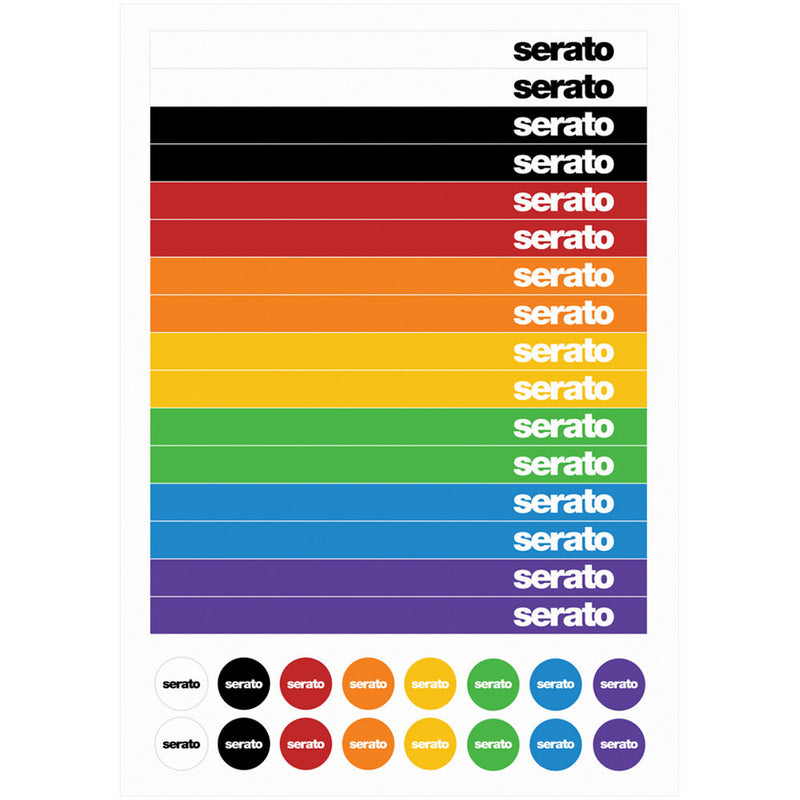 Serato Sticker Lock Vinyl 12" Control Vinyl (Pair, Clear)