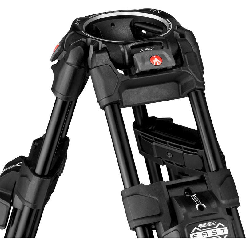 Manfrotto 645 FAST Twin Leg Video Tripod with Ultra L-Lock Mechanism (Aluminum)