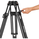 Manfrotto 645 FAST Twin Leg Video Tripod with Ultra L-Lock Mechanism (Aluminum)