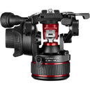 Manfrotto 608 Nitrotech Fluid Head with 645 FAST Twin Carbon Fiber Tripod System and Bag