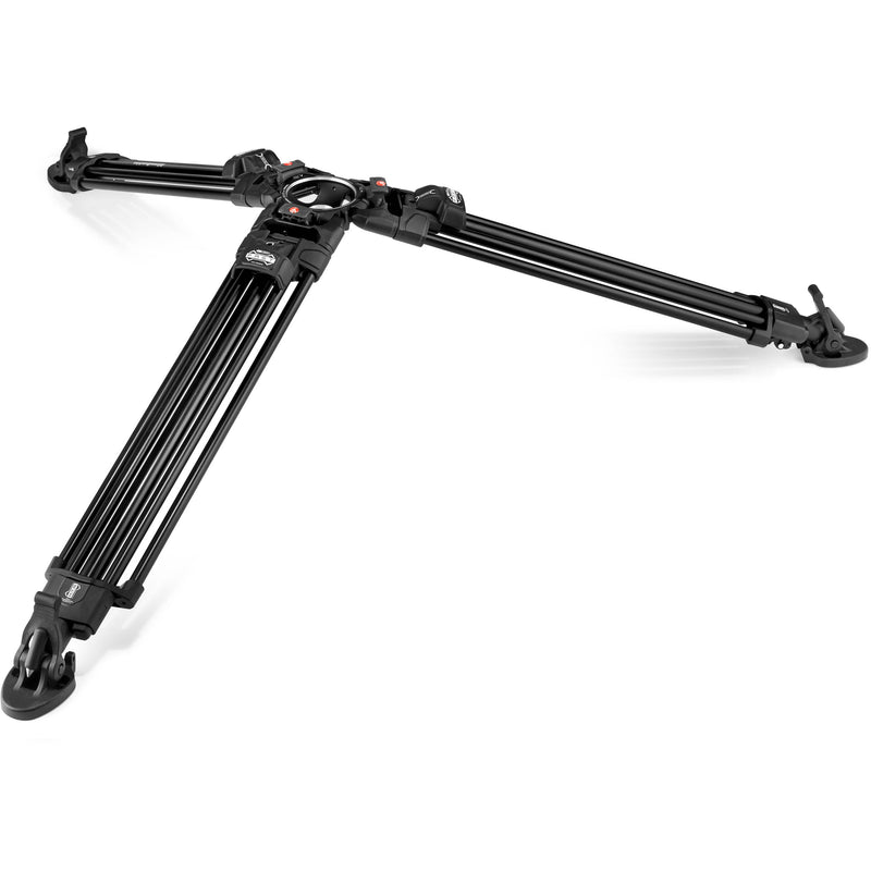 Manfrotto 608 Nitrotech Fluid Head with 645 FAST Twin Aluminum Tripod System and Bag