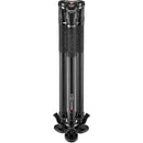 Manfrotto Nitrotech 608 Fluid Head with 635 FAST Single Leg Carbon Fiber Tripod