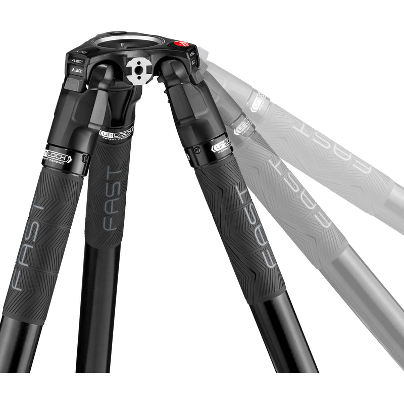 Manfrotto Nitrotech 608 Fluid Head with 635 FAST Single Leg Carbon Fiber Tripod