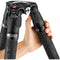 Manfrotto Nitrotech 608 Fluid Head with 635 FAST Single Leg Carbon Fiber Tripod