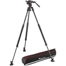 Manfrotto Nitrotech 608 Fluid Head with 635 FAST Single Leg Carbon Fiber Tripod