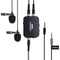 Comica Audio DUAL.LAV D03 Dual Omnidirectional Lavalier Microphones with Monitoring for DSLR Cameras and Smartphones