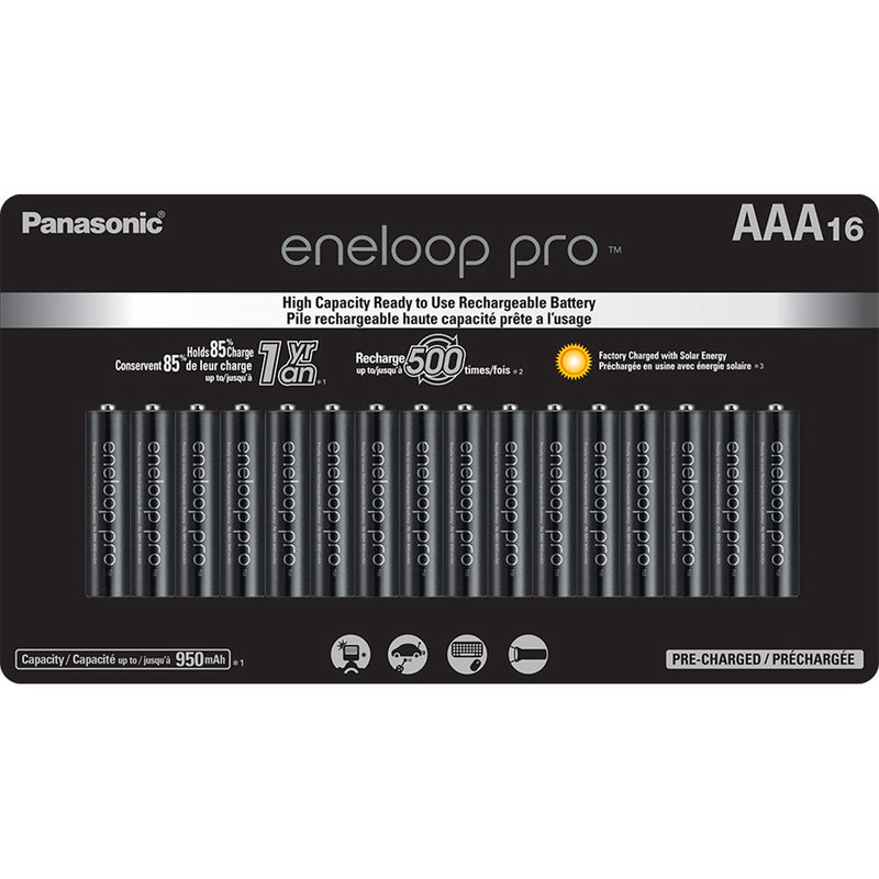 Panasonic Eneloop Pro AAA Rechargeable Ni-MH Batteries (950mAh, 16-Pack)