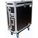 ProX Flight Case with Doghouse and Wheels for Yamaha CL5 Mixer (Silver on Black)