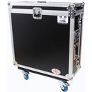 ProX Flight Case with Doghouse and Wheels for Yamaha CL5 Mixer (Silver on Black)