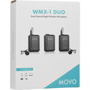 Movo Photo WMX-1-DUO 2-Person Wireless Lavalier Microphone System (2.4 GHz)