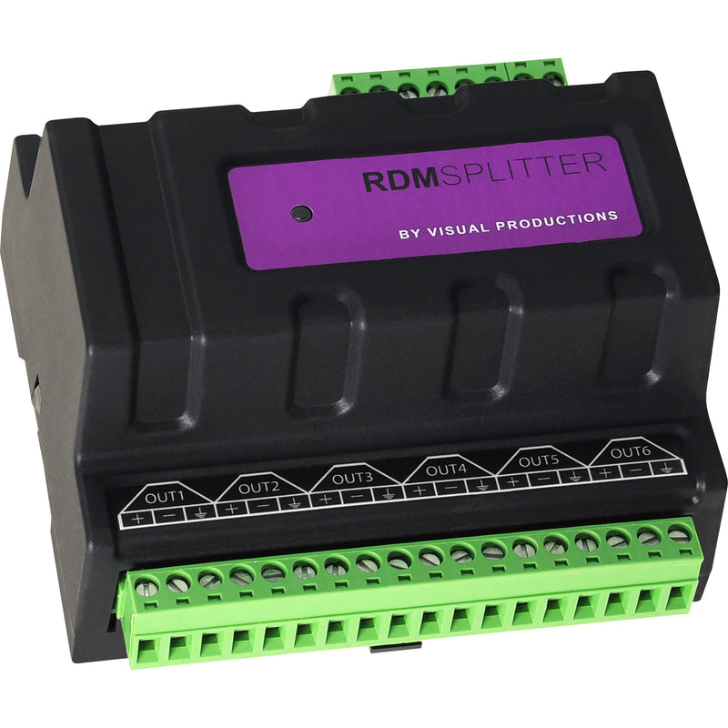 Visual Productions DIN Rail DMX/RDM RdmSplitter Terminal