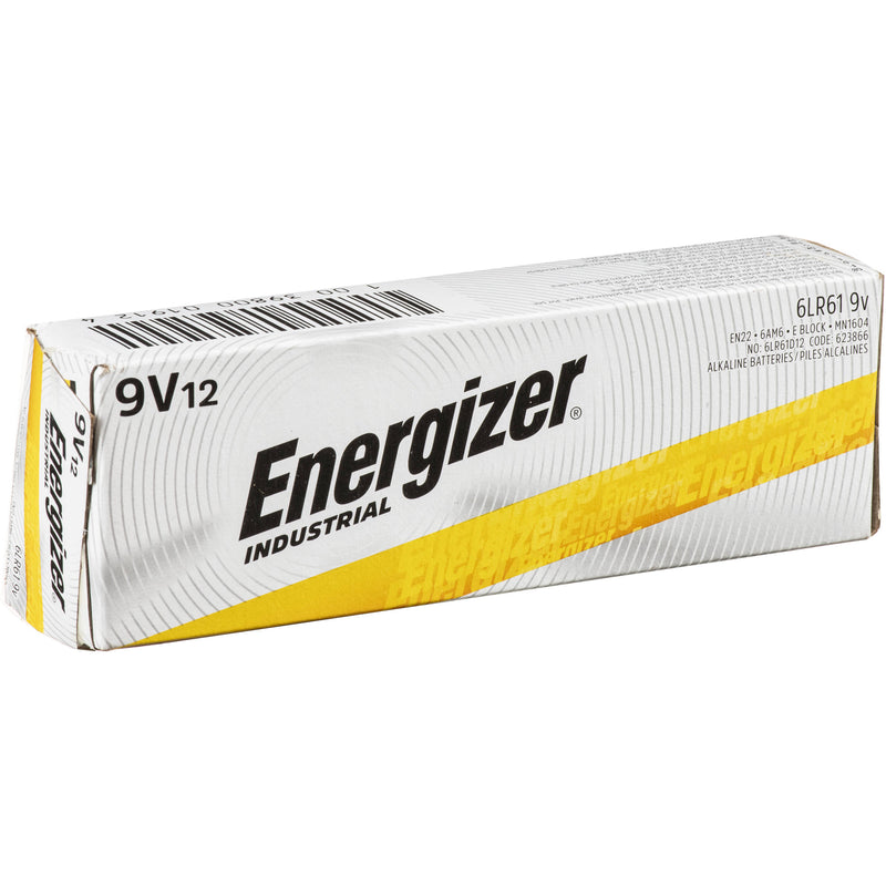 Energizer Industrial 9V Alkaline Battery (12-Pack)