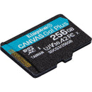 Kingston 256GB Canvas Go! Plus UHS-I microSDXC Memory Card with SD Adapter