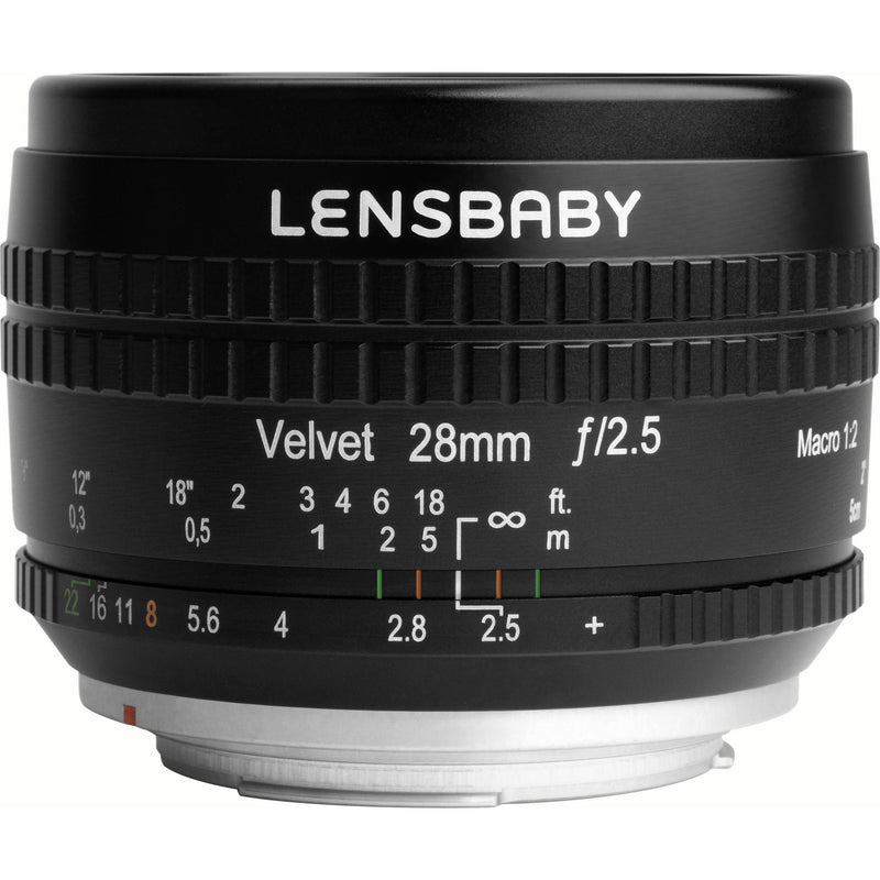 Lensbaby Velvet 28mm f/2.5 Lens for Sony E (Black)