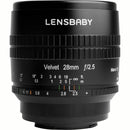 Lensbaby Velvet 28mm f/2.5 Lens for Canon EF (Black)