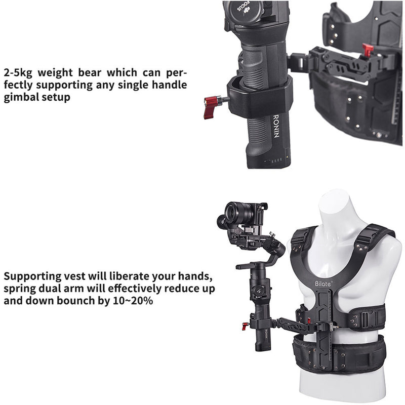 DigitalFoto Solution Limited THANOS Support Vest with Spring Arm for Select Single-Handle Gimbals