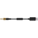 Comica Audio Locking 3.5mm TRS Male to Lightning Adapter Cable for Wireless Receiver to iPhone (18")