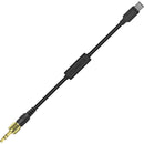 Comica Audio Locking 3.5mm TRS Male to Lightning Adapter Cable for Wireless Receiver to iPhone (18")