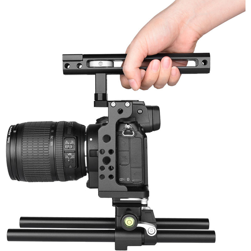 YELANGU C15 Camera Cage with Baseplate and Top Handle for Nikon Z6 and Z7