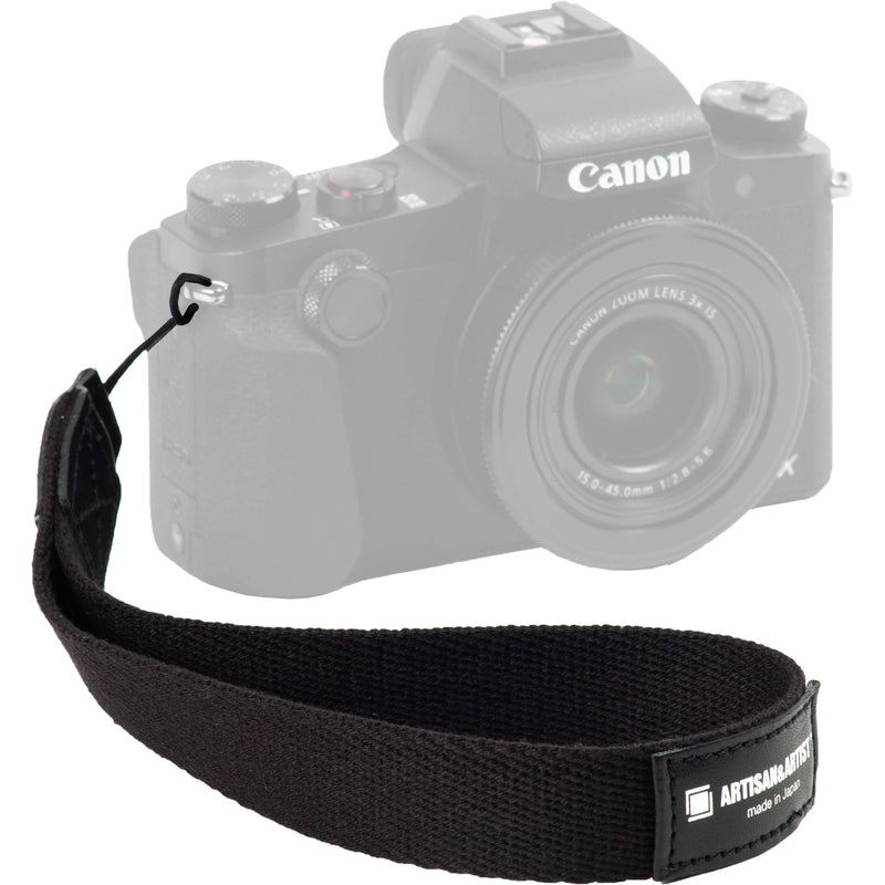 Artisan & Artist ACAM 296 Acrylic Camera Wrist Strap (Black)