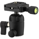 Oben MBH-11 Dual-Action Mini Ball Head with Arca-Style Quick Release Plate