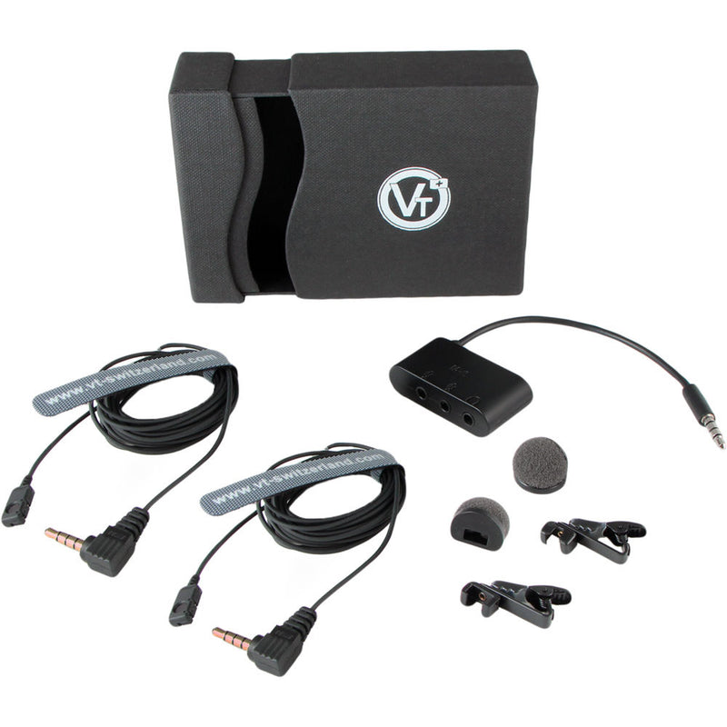 Voice Technologies Interview Kit VT500Mobile 2-Person Lavalier Microphone Bundle for Smartphones