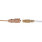 Voice Technologies VT600D Earphone, Removable Coiled Tube/Straight Cable - 3.5mm T/R/S Connector (Beige)