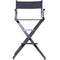 Filmcraft Pro Series Tall Director's Chair (30", Black Frame, Black Canvas)