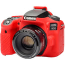 easyCover Silicone Protection Cover for Canon 90D (Red)