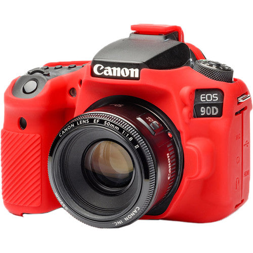 easyCover Silicone Protection Cover for Canon 90D (Red)