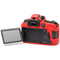 easyCover Silicone Protection Cover for Canon 90D (Red)