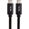 Voyage Audio 10' USB Type-C to USB Type-C Braided Nylon USB 3.1 Gen 1 Cable