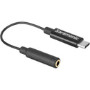 Saramonic SR-C2001 3.5mm TRS Male to USB Type-C Adapter Cable for Mono/Stereo Audio to Android (9")