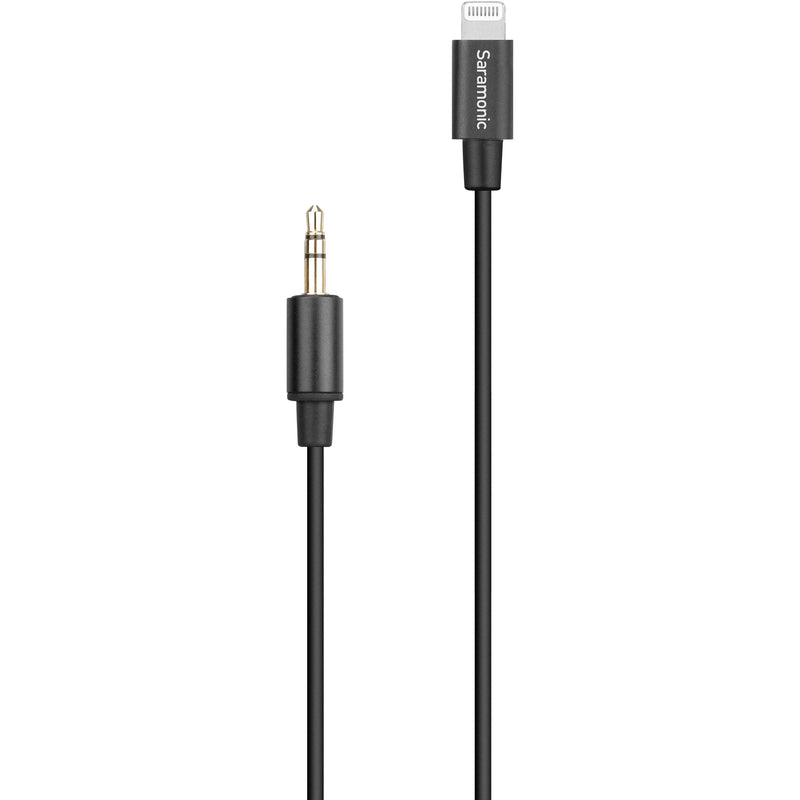 Saramonic SR-C2000 3.5mm TRS Male to Lightning Adapter Cable for Audio to iPhone (9")