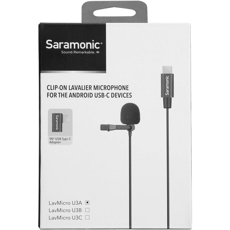 Saramonic LavMicro U3A Omnidirectional Lavalier Microphone with USB Type-C Connector for Android Devices (6.5' Cable)