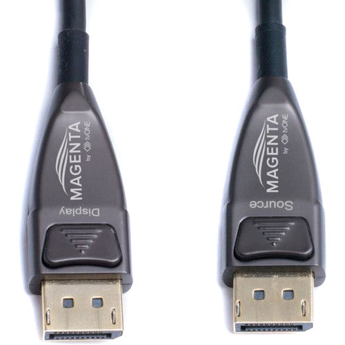 Magenta Active Optical DisplayPort 1.4 Cable (100')