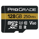 ProGrade Digital 128GB UHS-II microSDXC Memory Card with SD Adapter (2-Pack)