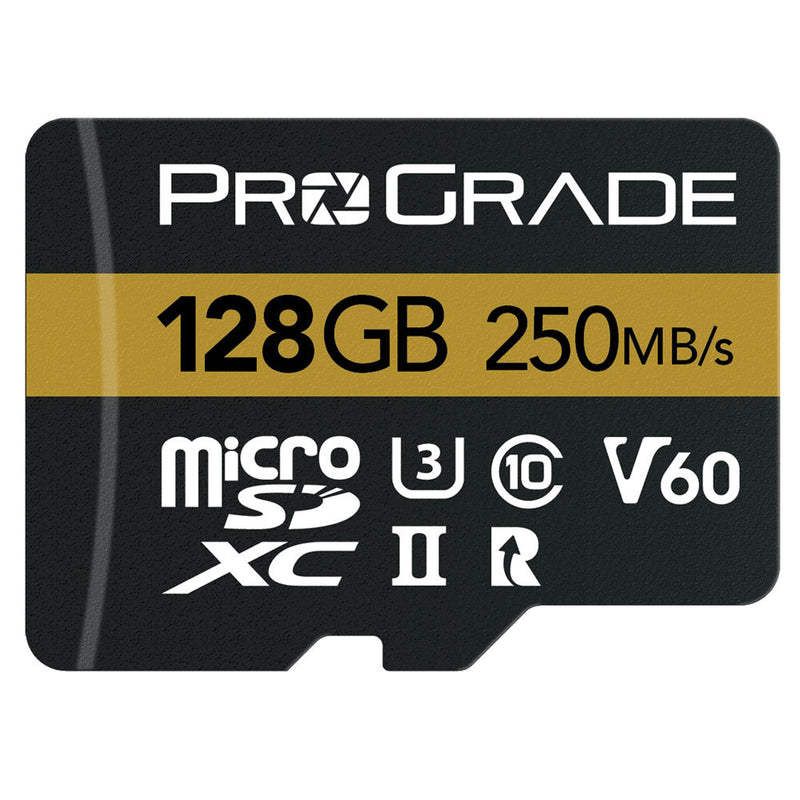 ProGrade Digital 128GB UHS-II microSDXC Memory Card with SD Adapter (2-Pack)